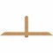 Ekena Millwork Eugene Smooth Timber Gable Bracket, Western Red Cedar, 84"W x 31"H x 1 1/2"D x 5 1/2"F, 9/12 Pitch GBW084X31X0206EUG00SWR - alternate 1